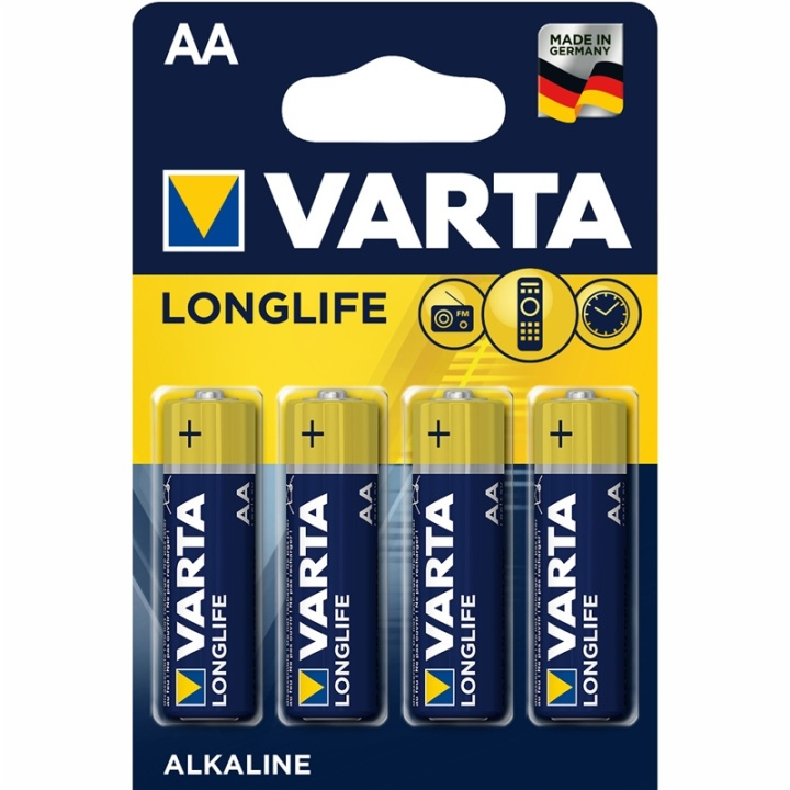 Varta Longlife AA / LR6 Batteri 4-pa i gruppen Elektronikk / Batterier & Ladere / Batterier / AA hos TP E-commerce Nordic AB (A13900)