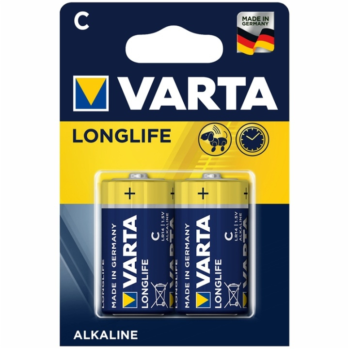Varta Longlife C / LR14 Batteri 2-pa i gruppen Elektronikk / Batterier & Ladere / Batterier / Andre hos TP E-commerce Nordic AB (A13904)