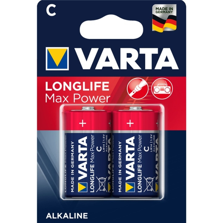 Varta Longlife Max Power C / LR14-batteri 2-pakning i gruppen Elektronikk / Batterier & Ladere / Batterier / Andre hos TP E-commerce Nordic AB (A13909)