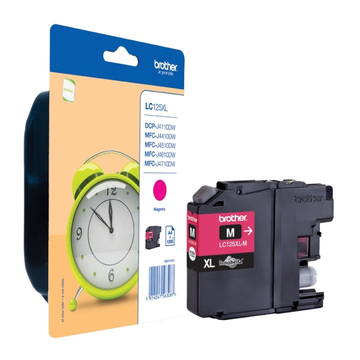 Brother LC-125XLM blekkpatroner 1 stk. originale blekkpatroner med ekstra (super) høy ytelse i gruppen Datautstyr / Skrivere og tilbehør / Blekk og toner / Blekkpatroner / Brother hos TP E-commerce Nordic AB (A13979)