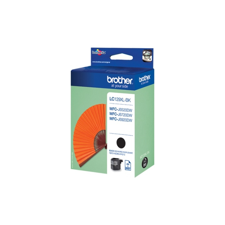 Brother LC-129XLBK blekkpatroner 1 stk Original svart i gruppen Datautstyr / Skrivere og tilbehør / Blekk og toner / Blekkpatroner / Brother hos TP E-commerce Nordic AB (A13986)