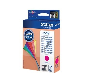 Brother LC-223M bläckpatroner 1 styck Original Magenta i gruppen Datautstyr / Skrivere og tilbehør / Blekk og toner / Blekkpatroner / Brother hos TP E-commerce Nordic AB (A13995)