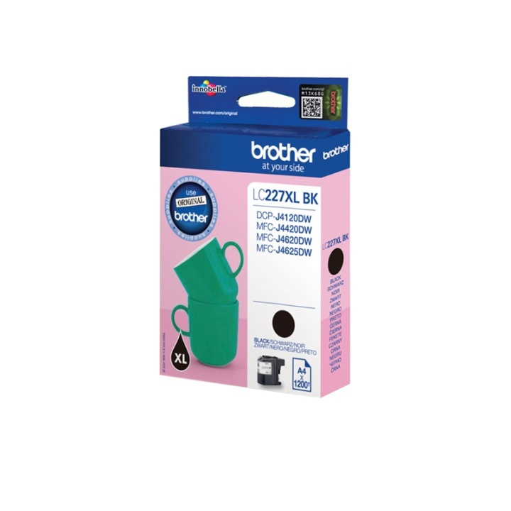Brother LC-227XLBK blekkpatroner 1 stk Original svart i gruppen Datautstyr / Skrivere og tilbehør / Blekk og toner / Blekkpatroner / Brother hos TP E-commerce Nordic AB (A14001)