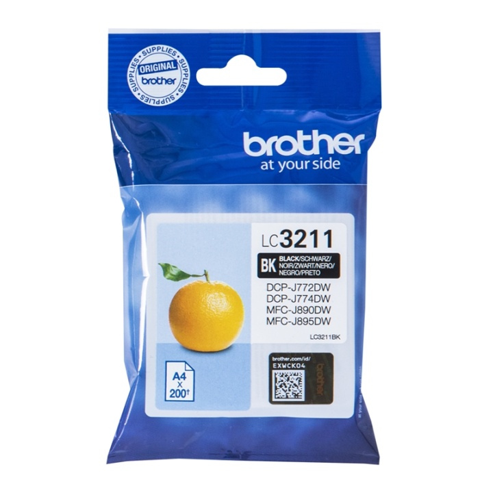 Brother LC-3211BK blekkpatroner Original blekkpatroner med standard ytelse i svart i gruppen Datautstyr / Skrivere og tilbehør / Blekk og toner / Blekkpatroner / Brother hos TP E-commerce Nordic AB (A14007)