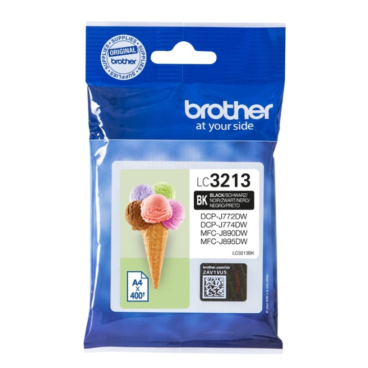 Brother LC-3213BK bläckpatroner Original Hög (XL) avkastning Svart i gruppen Datautstyr / Skrivere og tilbehør / Blekk og toner / Blekkpatroner / Brother hos TP E-commerce Nordic AB (A14012)