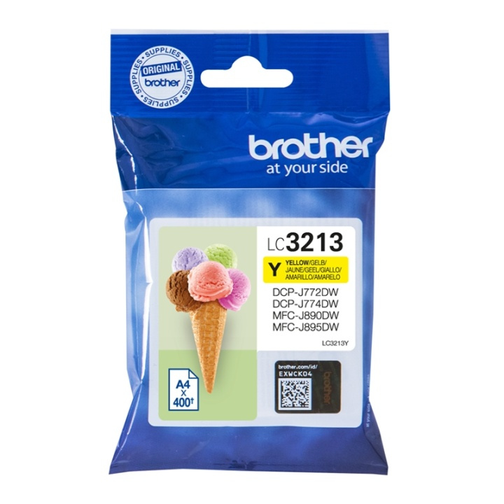 Brother LC-3213Y blekkpatroner Original blekkpatroner med høy (XL) kapasitet, gul i gruppen Datautstyr / Skrivere og tilbehør / Blekk og toner / Blekkpatroner / Brother hos TP E-commerce Nordic AB (A14015)