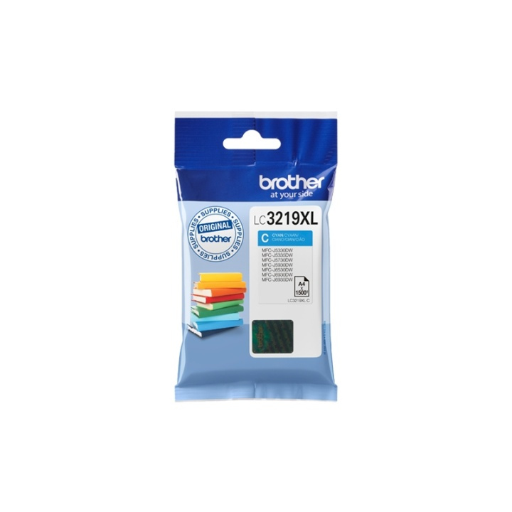 Brother LC-3219XLC blekkpatroner Original blå i gruppen Datautstyr / Skrivere og tilbehør / Blekk og toner / Blekkpatroner / Brother hos TP E-commerce Nordic AB (A14023)