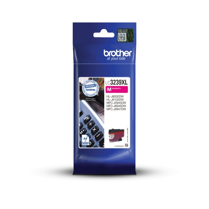Brother LC-3239XLM blekkpatroner 1 stk. original magenta med høy (XL) kapasitet i gruppen Datautstyr / Skrivere og tilbehør / Blekk og toner / Blekkpatroner / Brother hos TP E-commerce Nordic AB (A14031)