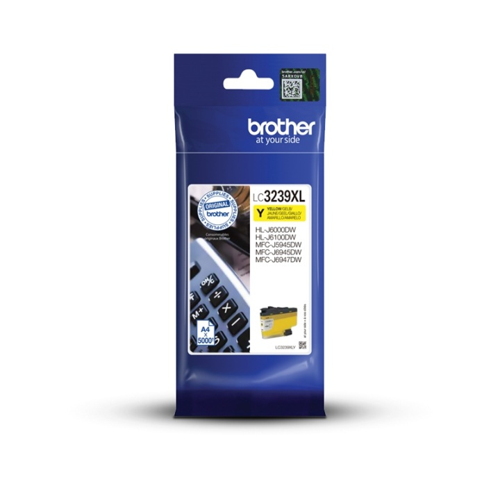 Brother LC-3239XLY bläckpatroner 1 styck Original Hög (XL) avkastning Gul i gruppen Datautstyr / Skrivere og tilbehør / Blekk og toner / Blekkpatroner / Brother hos TP E-commerce Nordic AB (A14032)