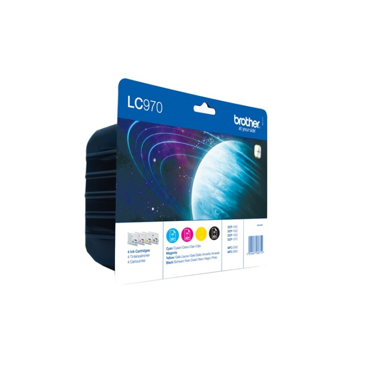 Brother LC-970 blekkpatroner Original svart, cyan, magenta, gul i gruppen Datautstyr / Skrivere og tilbehør / Blekk og toner / Blekkpatroner / Brother hos TP E-commerce Nordic AB (A14037)