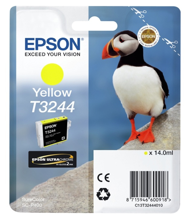 Epson T3244 Gul i gruppen Datautstyr / Skrivere og tilbehør / Blekk og toner / Blekkpatroner / Epson hos TP E-commerce Nordic AB (A14145)