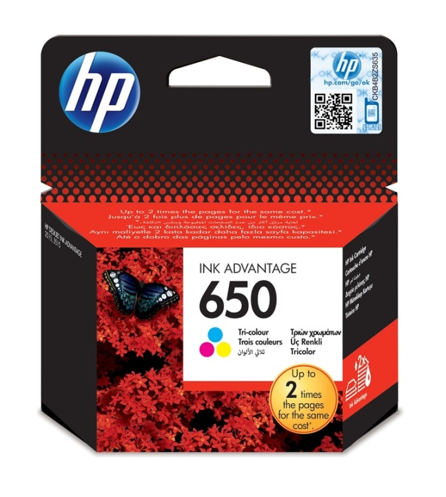 HP CZ102AE bläckpatroner 1 styck Original Cyan, Magenta, Gul i gruppen Datautstyr / Skrivere og tilbehør / Blekk og toner / Blekkpatroner / HP hos TP E-commerce Nordic AB (A14176)