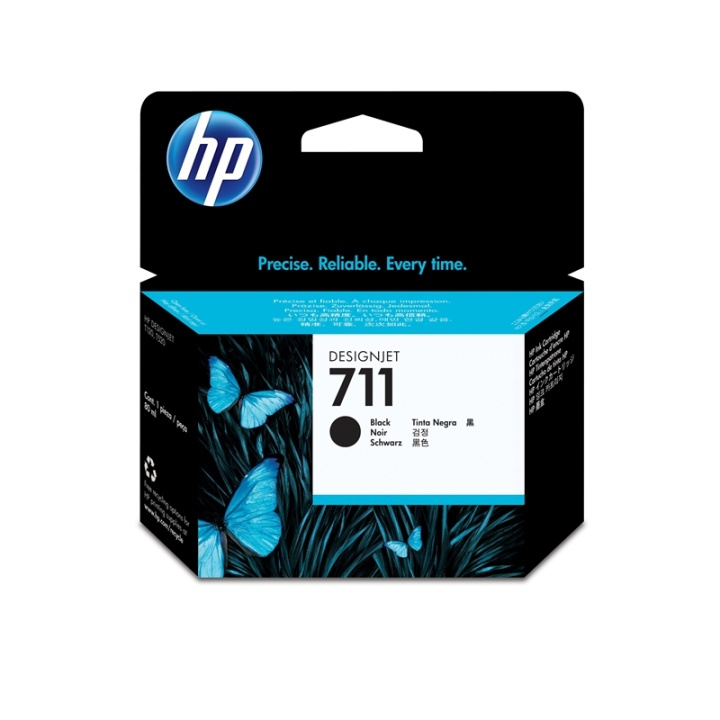 HP 711 blekkpatroner 1 stk Original High (XL) Yield Black i gruppen Datautstyr / Skrivere og tilbehør / Blekk og toner / Blekkpatroner / HP hos TP E-commerce Nordic AB (A14180)