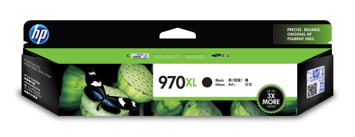 HP 970XL blekkpatroner 1 stk Original High (XL) yield Black i gruppen Datautstyr / Skrivere og tilbehør / Blekk og toner / Blekkpatroner / HP hos TP E-commerce Nordic AB (A14200)