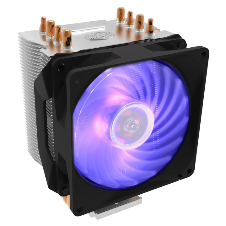 Cooler Master Hyper H410R RGB Processor Kylare 9,2 cm Svart, Silver i gruppen Datautstyr / PC-Komponenter / Kjøling / Prosessorkjøling hos TP E-commerce Nordic AB (A14360)