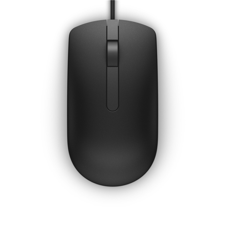 Dell MS116 Datamus Ambidextrous USB Type-A Optisk 1000 DPI i gruppen Datautstyr / Mus & Tastatur / Mus / via kabel hos TP E-commerce Nordic AB (A14398)