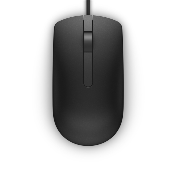 Dell MS116 Datamus Ambidextrous USB Type-A Optisk 1000 DPI i gruppen Datautstyr / Mus & Tastatur / Mus / via kabel hos TP E-commerce Nordic AB (A14399)