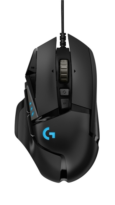 Logitech G502 Hero datormöss högerhand USB Type-A Optisk 16000 DPI i gruppen Datautstyr / GAMING / Mus hos TP E-commerce Nordic AB (A14418)