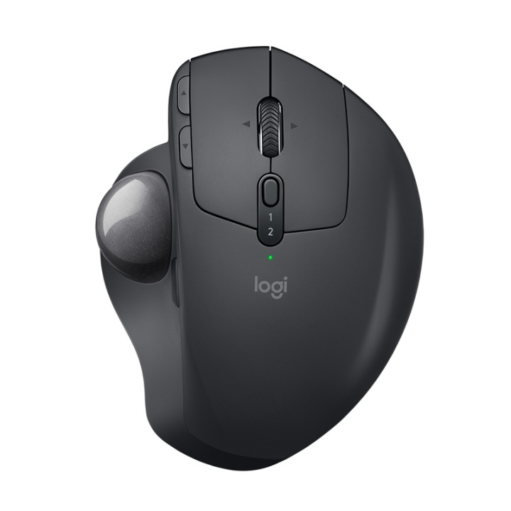 Logitech MX Ergo datormöss högerhand Trådlös RF + Bluetooth Styrkula 440 DPI i gruppen Datautstyr / Mus & Tastatur / Mus / Trådløs hos TP E-commerce Nordic AB (A14460)