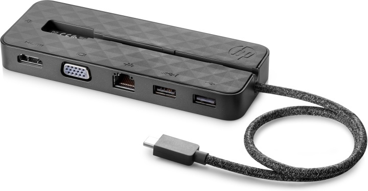 HP USB-C Mini Kabel USB 3.2 Gen 1 (3.1 Gen 1) Type-C Svart i gruppen Datautstyr / Datamaskin Tilbehør / USB-Hubs hos TP E-commerce Nordic AB (A14590)