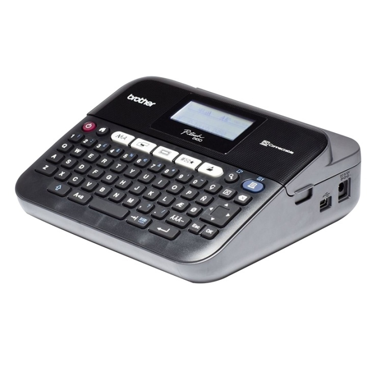 Brother PT-D450VP etikettskriver for termisk overføring 180 x 180 DPI Kabel TZe QWERTY i gruppen Datautstyr / Skrivere og tilbehør / Skrivere / Merkemaskiner og tilbehør / Skrive og tilbehør hos TP E-commerce Nordic AB (A14634)