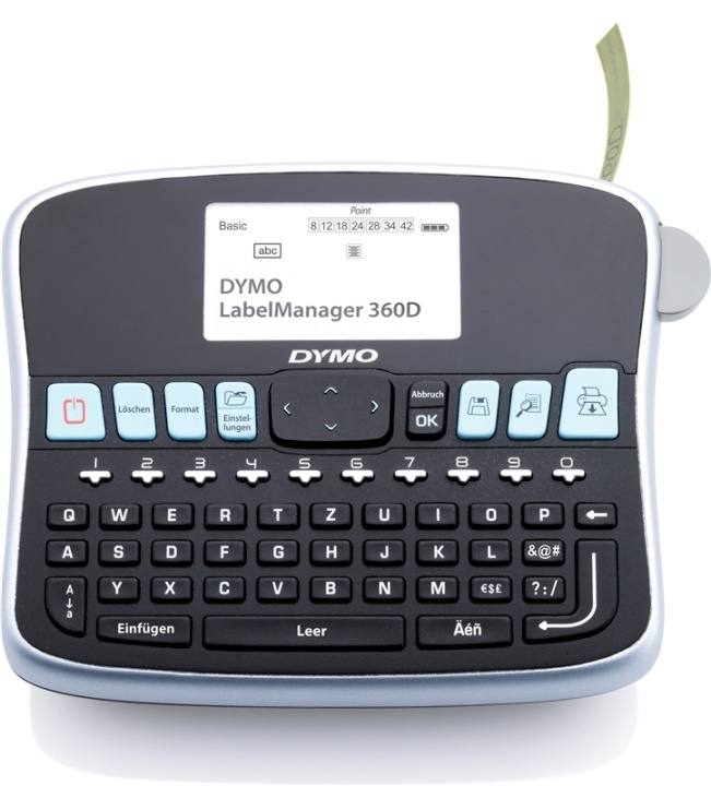 DYMO LabelManager T 360D QWZ i gruppen Datautstyr / Skrivere og tilbehør / Skrivere / Merkemaskiner og tilbehør / Skrive og tilbehør hos TP E-commerce Nordic AB (A14645)
