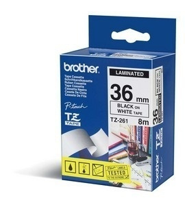 Brother TZe-261 etikettbånd TZ i gruppen Datautstyr / Skrivere og tilbehør / Skrivere / Merkemaskiner og tilbehør / Tape hos TP E-commerce Nordic AB (A14665)