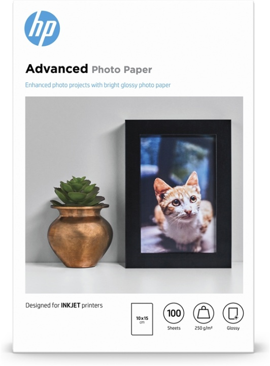 HP Q8692A fotopapir Svart, blått, hvitt glanset i gruppen Elektronikk / Foto og video / Fotograferingsutstyr / Annet hos TP E-commerce Nordic AB (A14742)