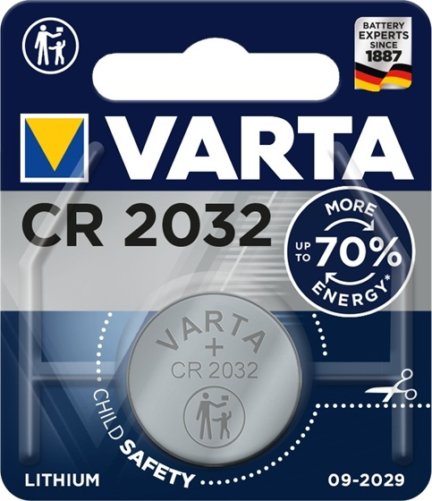 Varta CR2032 litiumbatteri til engangsbruk i gruppen Elektronikk / Batterier & Ladere / Batterier / knappcelle hos TP E-commerce Nordic AB (A14799)