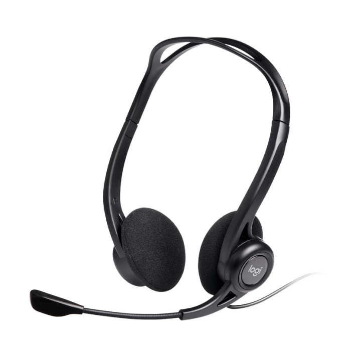 Logitech 960 USB-hodesett hodebøyle svart i gruppen Datautstyr / Datamaskin Tilbehør / Headset hos TP E-commerce Nordic AB (A14866)