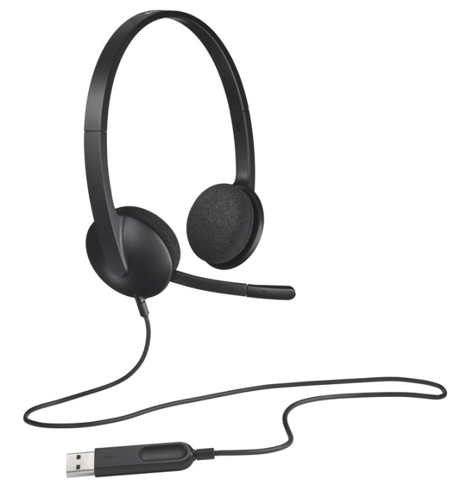 Logitech H340 Hodesetthodebånd USB Type-A Svart i gruppen Datautstyr / Datamaskin Tilbehør / Headset hos TP E-commerce Nordic AB (A14871)