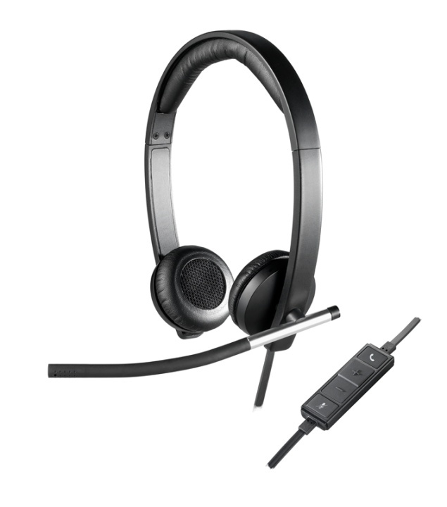 Logitech H650E Hodetelefonhodebånd svart, sølv i gruppen Datautstyr / Datamaskin Tilbehør / Headset hos TP E-commerce Nordic AB (A14876)