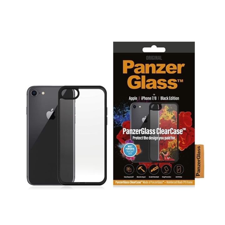 PanzerGlass 0227 Skall iPhone 7/8/SE 2020, gjennomsiktig i gruppen SMARTTELEFON & NETTBRETT / Mobilbeskyttelse / Apple / iPhone SE (2nd gen & 3rd gen) / Deksel hos TP E-commerce Nordic AB (A15083)
