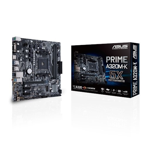 Asus MB PRIME A320M-K AMD A320 Socket AM4 micro ATX i gruppen Datautstyr / PC-Komponenter / Hovedkort hos TP E-commerce Nordic AB (A15136)