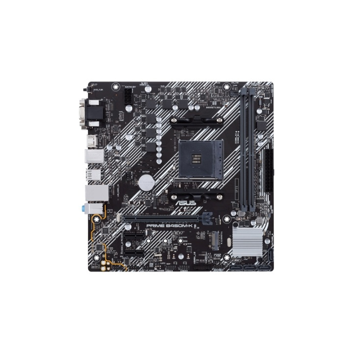 Asus Prime B450M-K II AMD B450 Socket AM4 micro ATX i gruppen Datautstyr / PC-Komponenter / Hovedkort hos TP E-commerce Nordic AB (A15140)