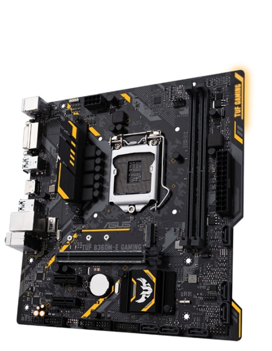 Asus TUF B360M-E GAMING Intel® B360 LGA 1151 (H4-sokkel) micro ATX i gruppen Datautstyr / PC-Komponenter / Hovedkort hos TP E-commerce Nordic AB (A15148)