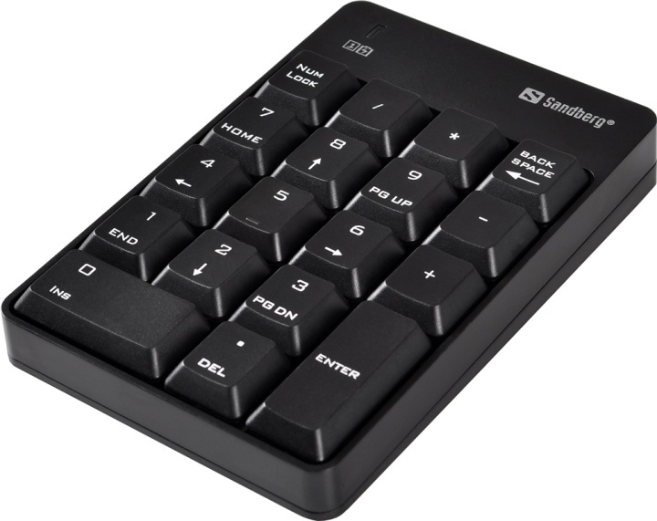 Sandberg Trådløst numerisk tastatur 2 i gruppen Datautstyr / Mus & Tastatur / Tastatur / Trådløs hos TP E-commerce Nordic AB (A15199)