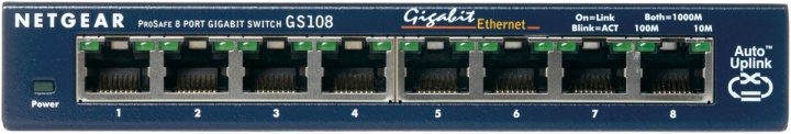 Netgear ProSafe 8-Port Gigabit Desktop Switch Ohanterad i gruppen Datautstyr / Nettverk / Switcher / 10/100/1000Mbps hos TP E-commerce Nordic AB (A15270)