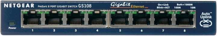 Netgear ProSafe 8-port Gigabit skrivebordsbryter uten administrasjon i gruppen Datautstyr / Nettverk / Switcher hos TP E-commerce Nordic AB (A15270)