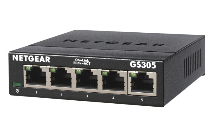 Netgear GS305-300PES nätverksswitchar Ohanterad L2 Gigabit Ethernet (10/100/1000 i gruppen Datautstyr / Nettverk / Switcher / 10/100/1000Mbps hos TP E-commerce Nordic AB (A15274)