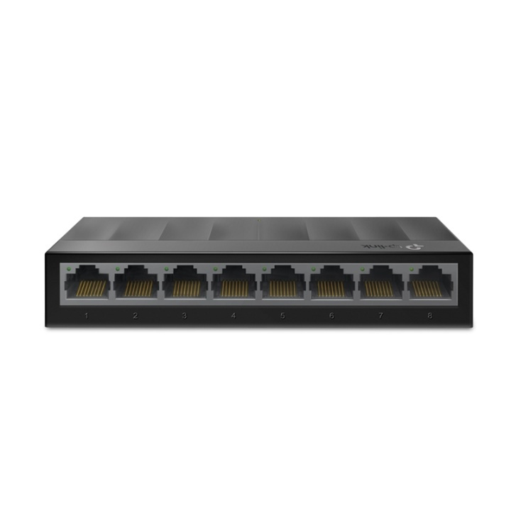 TP-LINK LS1008G Ikke-administrert Gigabit Ethernet (10/100/1000) Svart i gruppen Datautstyr / Nettverk / Switcher hos TP E-commerce Nordic AB (A15283)
