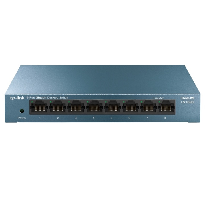 TP-Link LiteWave 8Port Gbit Desktop Switch 8 Gbit RJ45 Ports i gruppen Datautstyr / Nettverk / Switcher hos TP E-commerce Nordic AB (A15285)