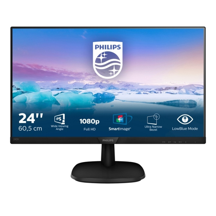 Philips V Line LCD-skjerm med full HD 243V7QDSB/00 i gruppen Datautstyr / Dataskjerm / Dataskjermer hos TP E-commerce Nordic AB (A15336)