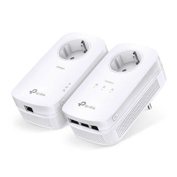 TP-LINK TL-PA8033P KIT PowerLine-nätverksadapter 1300 Mbit/s Nätverksansluten (E i gruppen Datautstyr / Nettverk / Homeplug/Powerline hos TP E-commerce Nordic AB (A15343)