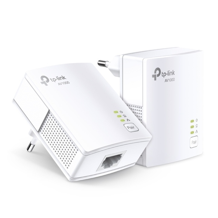 TP-LINK TL-PA7017 KIT 1000 Mbit/s Nätverksansluten (Ethernet) Vit 2 styck i gruppen Datautstyr / Nettverk / Homeplug/Powerline hos TP E-commerce Nordic AB (A15347)