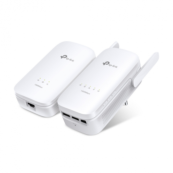 TP-LINK TL-WPA8630P KIT 1200 Mbit/s nettverksbasert (Ethernet) Wi-Fi Hvit 2 stk i gruppen Datautstyr / Nettverk / Homeplug/Powerline hos TP E-commerce Nordic AB (A15350)