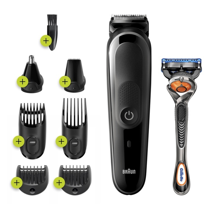 Braun 81705165 skägg/hår trimmer Svart, Grå i gruppen HELSE OG SKJØNNHET / Hår & styling / Barbering og trimming / Hårtrimmere hos TP E-commerce Nordic AB (A15423)