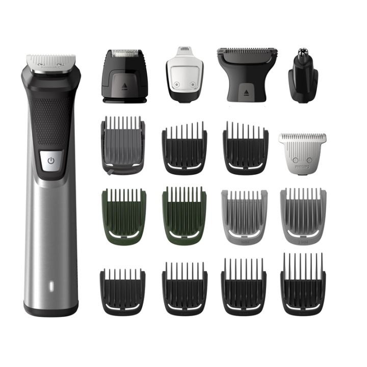 Philips MULTIGROOM Series 7000 18 verktøy, 18-i-1, ansikt, hår og kropp i gruppen HELSE OG SKJØNNHET / Hår & styling / Barbering og trimming / Hårtrimmere hos TP E-commerce Nordic AB (A15430)