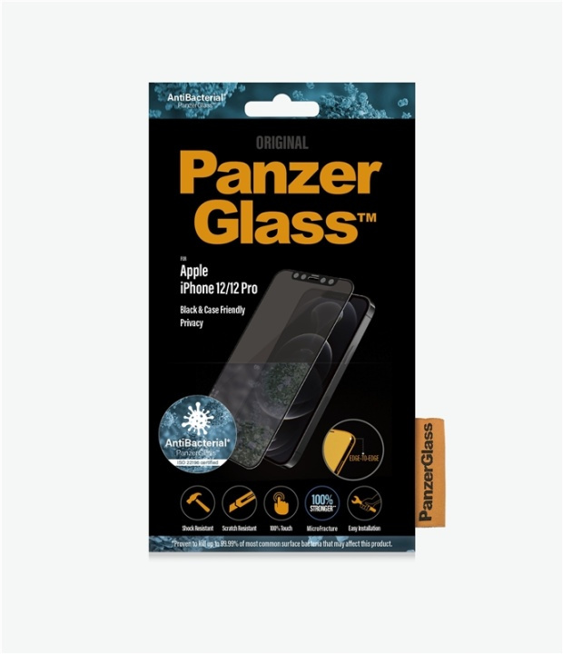 PanzerGlass P2711 Skjermbeskytter iPhone 12/12 Pro i gruppen SMARTTELEFON & NETTBRETT / Mobilbeskyttelse / Apple / iPhone 12 / Skjermbeskyttelse hos TP E-commerce Nordic AB (A15470)