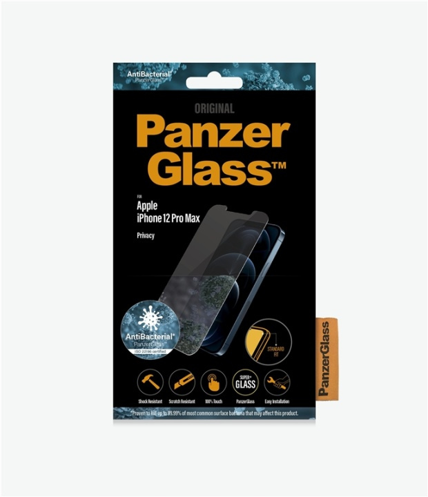 PanzerGlass P2709 Skjermbeskytter iPhone 12 Pro Max i gruppen SMARTTELEFON & NETTBRETT / Mobilbeskyttelse / Apple / iPhone 12 Pro / Skjermbeskyttelse hos TP E-commerce Nordic AB (A15478)